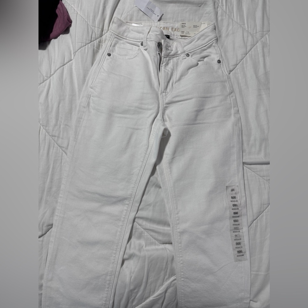 AE American Eagle skinny white jeans size 000. Mom jeans - Picture 2 of 6